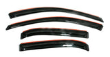 2007-2010 Chrysler Aspen Front and Rear Window Deflectors Smoke 4-Piece - View 10 | Dirty Garage