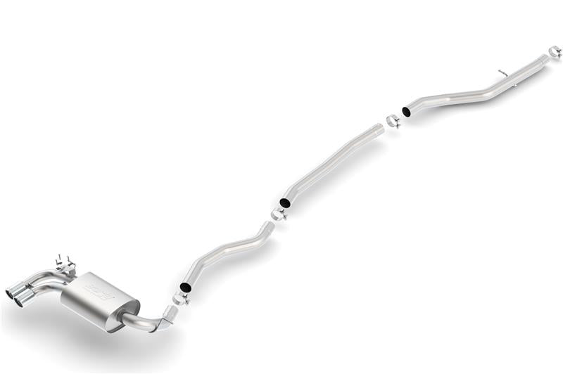 Borla 12-15 BMW 328i Sedan 2.0L AT/MT RWD Dual Left Rear Exit Catback Exhaust - View 2 | Dirty Garage
