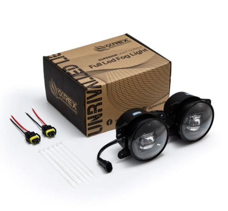 Universal DoubleTap Dual Color LED Projector Fog Lights White Amber - View 6 | Dirty Garage