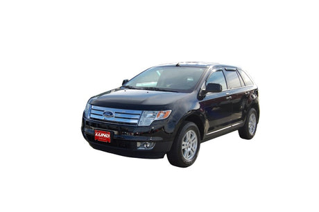2007-2014 Edge Front and Rear Window Deflectors Smoke 4-Piece - View 3 | Dirty Garage