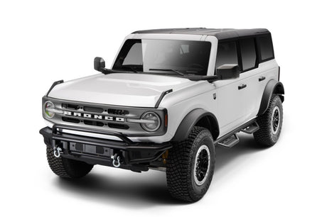 2021-2022 Bronco 4-Door SRW Textured Black Full Cab Length RS Nerf Steps - View 4 | Dirty Garage