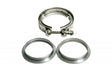 Universal 3" 304 Stainless Steel V-Band Flanges Kit | Dirty Garage