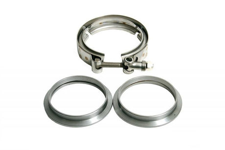 Universal 3" 304 Stainless Steel V-Band Flanges Kit | Dirty Garage