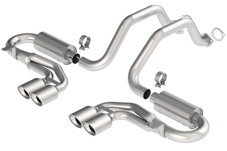 Borla 97-04 Corvette Coupe/Conv/Hatchback 5.7L 8cyl 4spd/6spd RWD Classic S-Typein Cat-Back Exhaust - View 2 | Dirty Garage