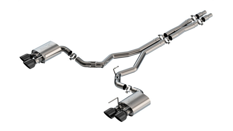 Borla 2024 Ford Mustang Dark Horse 5.0L V8 w/Active Exhaust ATAK Cat-Back Exhaust System - BC Tips | Dirty Garage