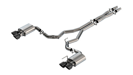 Borla 2024 Ford Mustang Dark Horse 5.0L V8 w/Active Exhaust ATAK Cat-Back Exhaust System - BC Tips | Dirty Garage