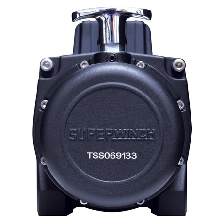 Universal 9500 LB 12V DC Tiger Shark Winch w/ Synthetic Black Rope - View 10 | Dirty Garage