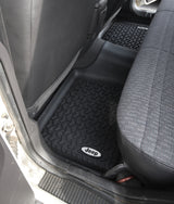Rugged Ridge Floor Liner Rear Black 1984-2001 Jeep Logo Cherokee XJ - View 2 | Dirty Garage