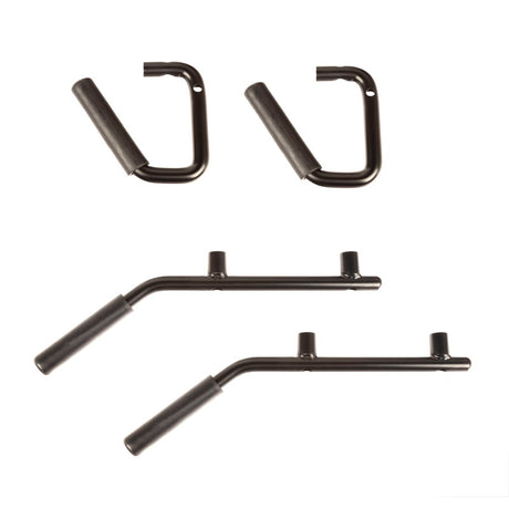 Rugged Ridge Steel Grab Handles F/R Kit Black 07-18 Jeep Wrangler JK/JKU | Dirty Garage