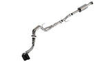 Borla F-150 2021 5.0L 4dr CC SB EC STB Lariat/KR/Platnm/LTD 3/2.25 DSE Cat-Back ATAK Black CHR Tips - View 3 | Dirty Garage