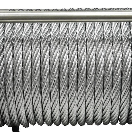 Universal 9500 LB 12V DC Tiger Shark Winch w/ Synthetic Black Rope - View 3 | Dirty Garage