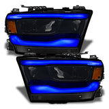 2019-2024 Ram 1500 RGB+W Reflector Headlight DRL Upgrade Kit - View 3 | Dirty Garage