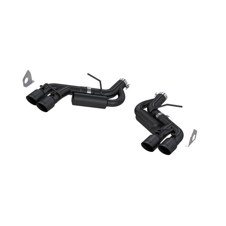 2016-2019 GM Camaro V8 6.2L 3" Black Race Dual Axle Back 4.5" Quad Dual Wall Tips | Dirty Garage