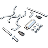 2009-2014 F-150 Exhaust Cat Back () Polish Tube Black Tips - View 2 | Dirty Garage