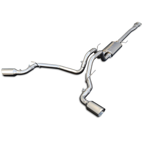 2015-2022 F-150 Exhaust Cat Back () Polished Tube Polished Tips | Dirty Garage