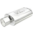 Universal Muffler w/ Tip Mag Stainless Steel 14x5x8 2.25/4 | Dirty Garage