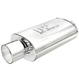 Universal Muffler w/ Tip Mag Stainless Steel 14x5x8 2.25/4 | Dirty Garage