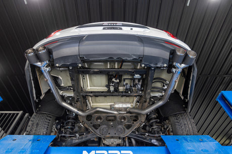2021-2024 GM Suburban XL 3" T304 SS 2.5" Dual Split Carbon Fiber Cat-back - View 2 | Dirty Garage