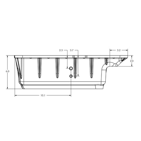 2003-2010 Superduty Deep Transmission Pan 5R110 Brushed - View 7 | Dirty Garage
