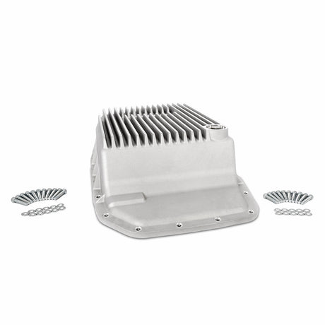 2007-2019 Ford Expedition/Navigator, Super Duty 6R80/6R100 Cast Aluminum Transmission Pan Raw - View 2 | Dirty Garage