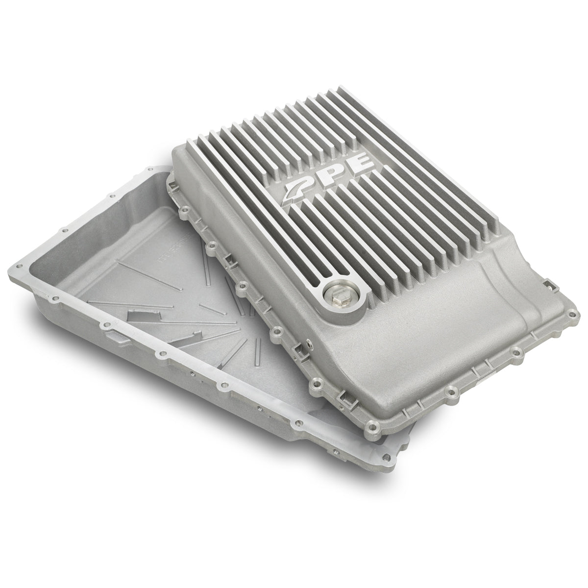 2019-2022 Ford 10R80 Shallow Pan Raw Heavy-Duty Cast Aluminum Transmission Pan - View 4 | Dirty Garage