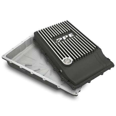 2019-2022 Ford 10R80 Shallow Pan Brushed Heavy-Duty Cast Aluminum Transmission Pan | Dirty Garage