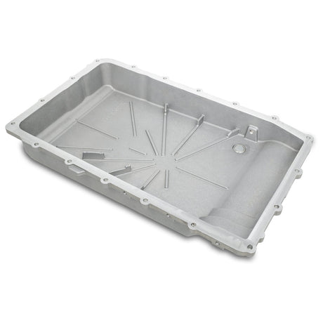 2019-2022 Ford 10R80 Shallow Pan Black Heavy-Duty Cast Aluminum Transmission Pan - View 2 | Dirty Garage