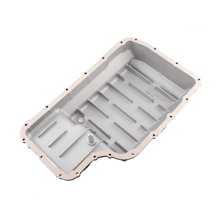 2020-2025 Superduty 10R140 Deep Transmission Pan SuperDuty Gas - Step Bottom - Brushed - View 3 | Dirty Garage
