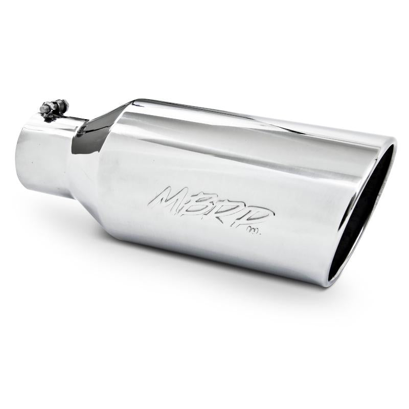 Universal 7" OD Rolled End 4" Inlet 18" Length Tip Single - View 2 | Dirty Garage