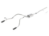 Borla 14 Sierra 1500 C/B S-Type Exhaust/2.75in Into Dual 2.25in Out 4in Split Rear Exit-Black Chrome - View 2 | Dirty Garage