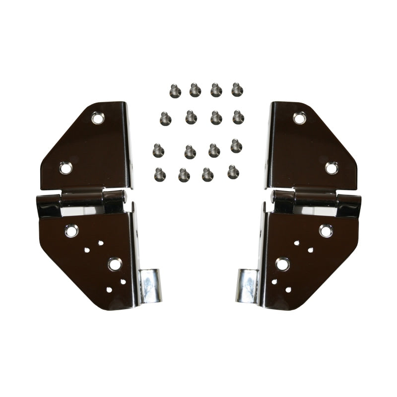 Rugged Ridge 76-95 Jeep CJ / Jeep Wrangler Stainless Steel Windshield Hinges | Dirty Garage