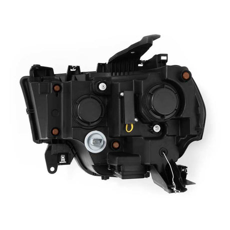 2019-2024 Ram HD Nova-Series LED Projector Alpha-Black Headlights Active Light Sequential Signal DRL - View 3 | Dirty Garage