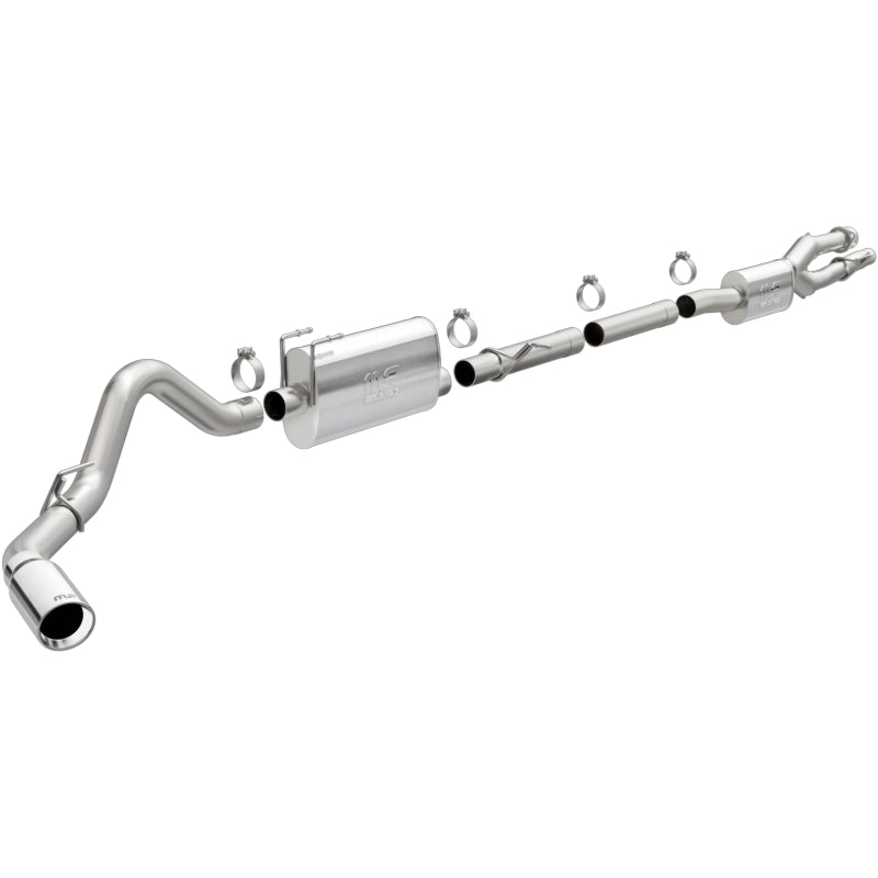 2020-2025 Superduty 3.5in Street Series Cat Back Exhaust Rear Passenger Exit Polished Tip | Dirty Garage