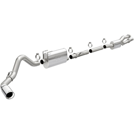 2020-2025 Superduty 3.5in Street Series Cat Back Exhaust Rear Passenger Exit Polished Tip | Dirty Garage