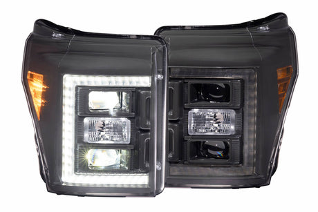2011-2016 Super Duty XB Hybrid LED Headlights (LF553.2) - View 2 | Dirty Garage