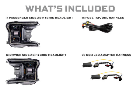 2018-2020 F-150 XB Hybrid LED Headlights (LF551.2) - View 3 | Dirty Garage
