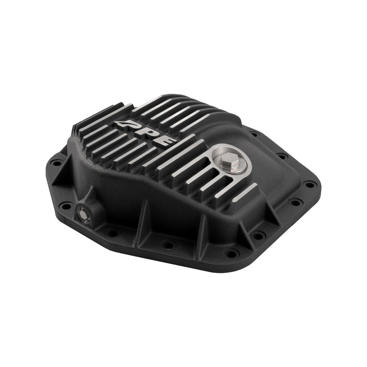 2023-2025 Superduty Super Duty Dana M235 -14 Bolt Heavy-Duty Cast Aluminum Front Differential Cover Brushed - View 3 | Dirty Garage