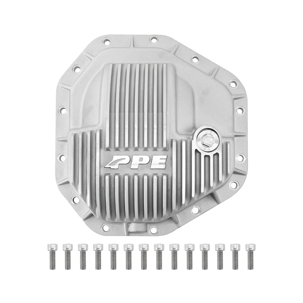 2017-2021 Superduty SuperDuty DANA M275 Heavy-Duty Cast-Aluminum Rear Differential Cover Brushed - View 3 | Dirty Garage