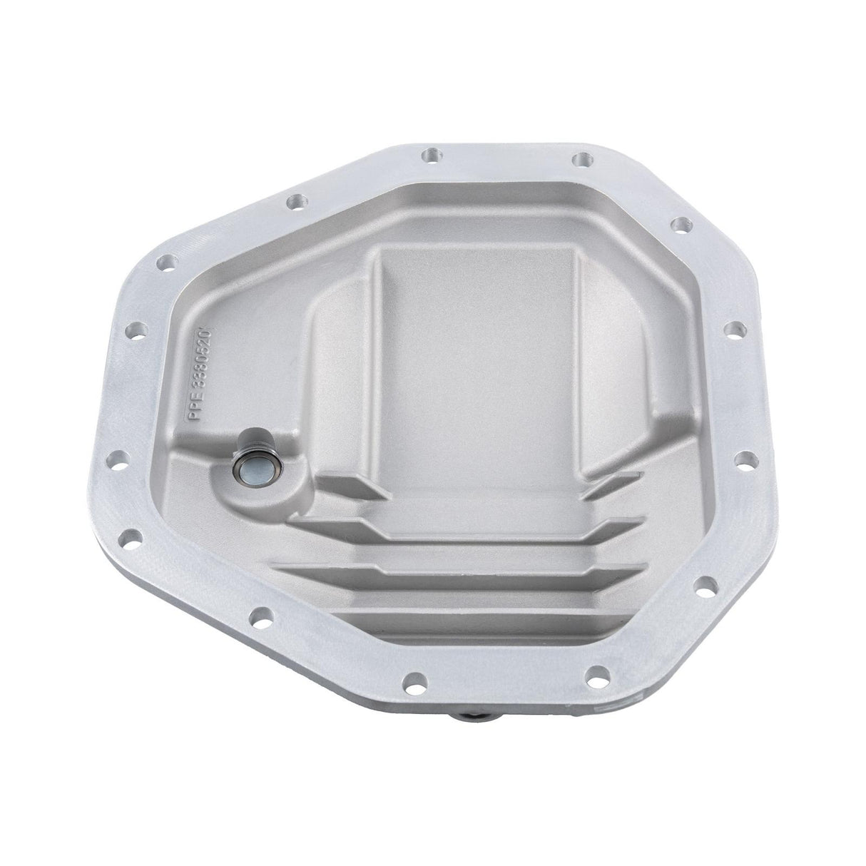 2017-2021 Superduty SuperDuty DANA M275 Heavy-Duty Cast-Aluminum Rear Differential Cover Brushed - View 4 | Dirty Garage