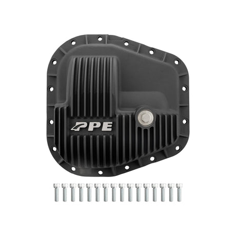 Universal SuperDuty Sterling 11.6 Inch- 16 Bolt Heavy-Duty Cast-Aluminum Rear Differential Cover-Black - View 3 | Dirty Garage