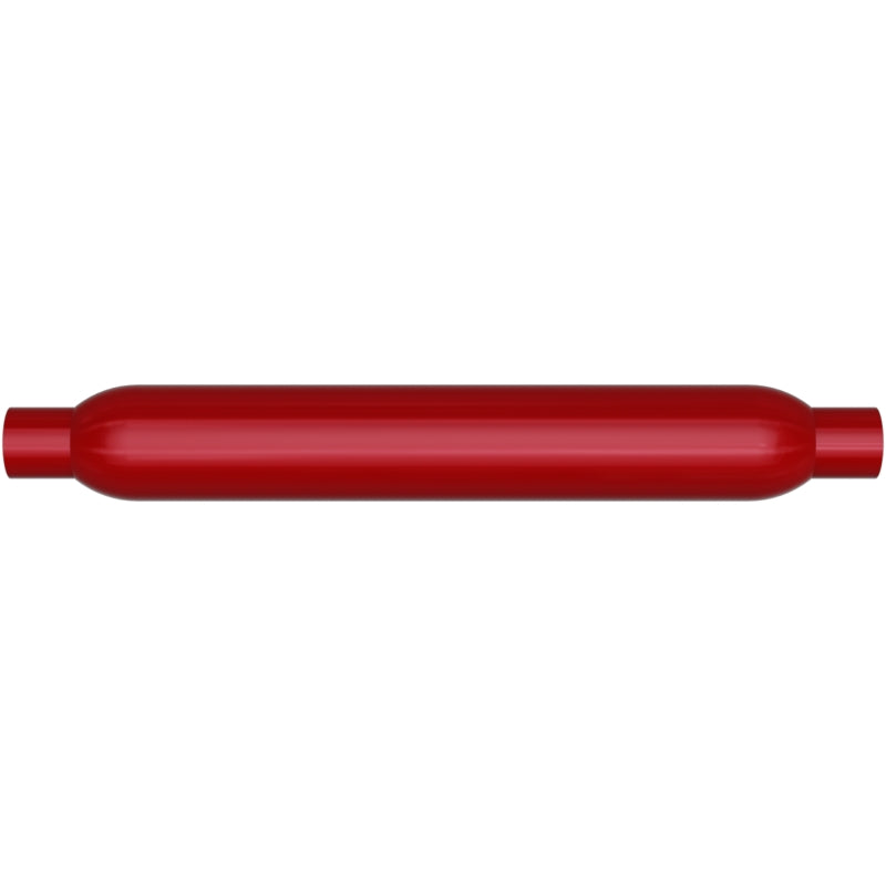 Universal Muffler Red Pack Series Glasspack 3.5in Round 22" Body Length Inlet Outlet | Dirty Garage