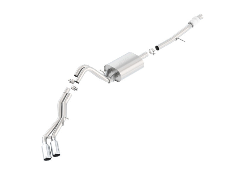 Borla Touring Cat Back 15-16 Chevy Suburban 5.3L V8 2.75in, 2.25in Dual Same Side Exit 4in Tips - View 2 | Dirty Garage
