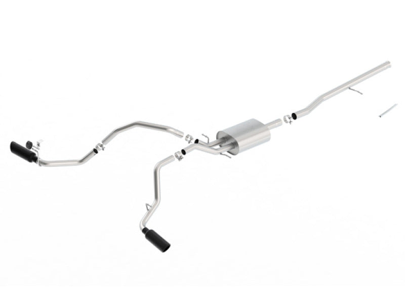 Borla 14-16 Chevrolet Silverado 1500 5.3L ATAK Catback Exhaust w/ Black Chrome Tips | Dirty Garage