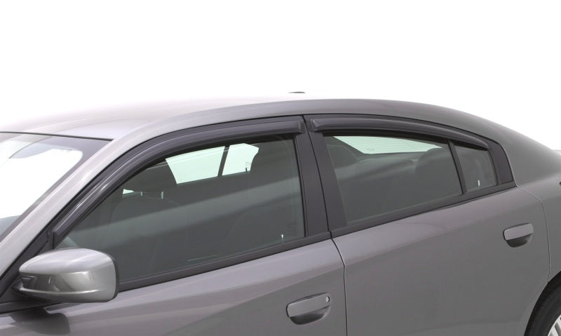 2011-2018 Charger Ventvisor Outside Mount Window Deflectors Smoke 4-Piece - View 3 | Dirty Garage