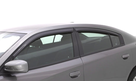 2011-2018 Charger Ventvisor Outside Mount Window Deflectors Smoke 4-Piece - View 3 | Dirty Garage