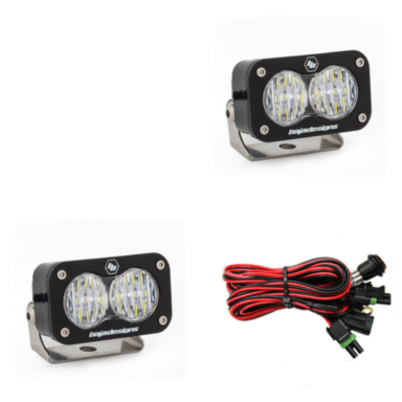 Universal S2 Pro Series LED Light Pods Wide Cornering Pattern Pair | Dirty Garage