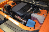 2011-2019 Challenger Hemi 5.7L Wrinkle Black Power-Flow Air Intake System w Heat Shield - View 4 | Dirty Garage