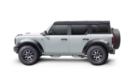 2021-2025 Bronco 4-Door SRW Black 3" Nerf Steps - View 6 | Dirty Garage