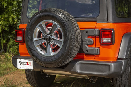 Rugged Ridge Spartacus HD Tire Carrier Hinge Casting 18-20 Jeep Wrangler JL - View 3 | Dirty Garage
