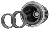 Universal Filter Chrome Round Tapered White - 4in Flange ID x 1.125in Flange Length x 5.5in H - View 6 | Dirty Garage